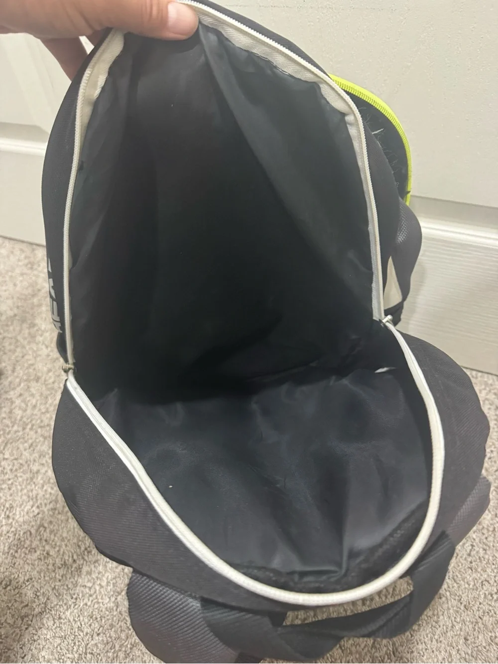 HEAD Tennis Backpack Black Gray Neon Yellow Racquet Sports School Travel